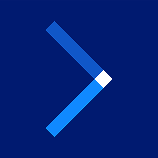 Blauer Pfeil